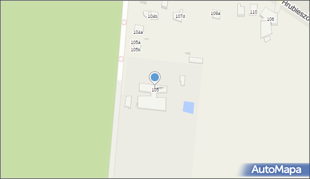 Strupin Mały, Strupin Mały, 105, mapa Strupin Mały