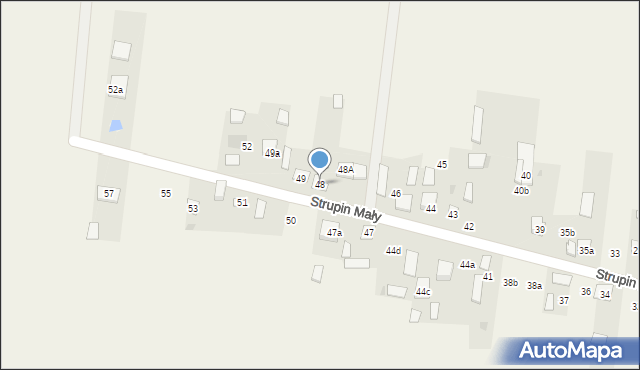 Strupin Mały, Strupin Mały, 48, mapa Strupin Mały