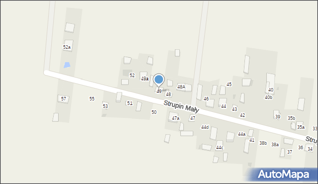 Strupin Mały, Strupin Mały, 49, mapa Strupin Mały