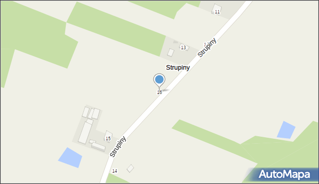 Strupiny, Strupiny, 16, mapa Strupiny