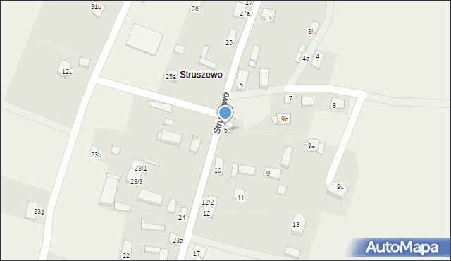 Struszewo, Struszewo, 6, mapa Struszewo