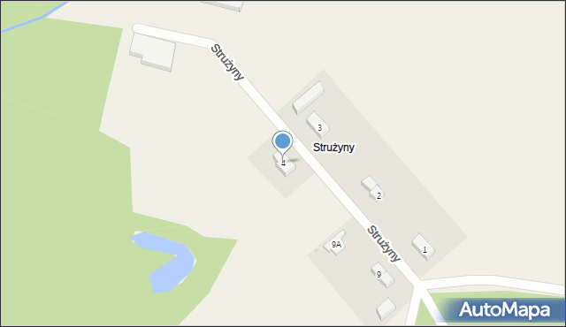 Strużyny, Strużyny, 4, mapa Strużyny