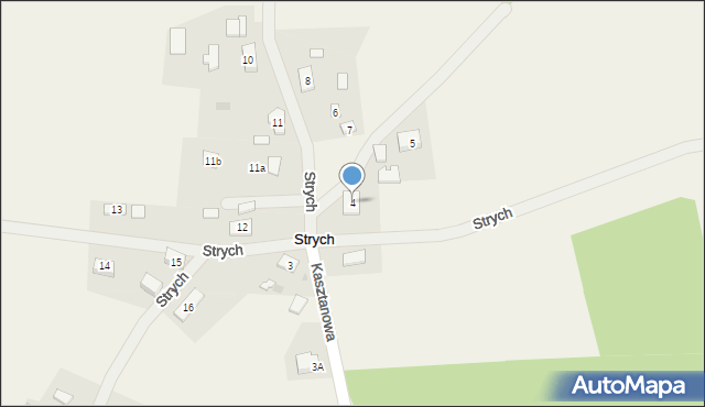 Strych, Strych, 4, mapa Strych