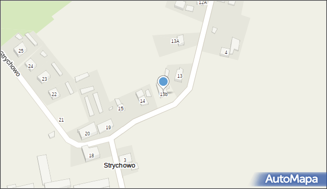 Strychowo, Strychowo, 13b, mapa Strychowo