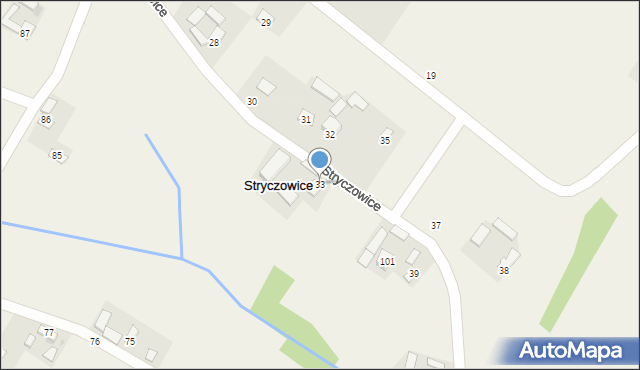 Stryczowice, Stryczowice, 33, mapa Stryczowice