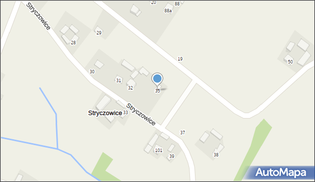 Stryczowice, Stryczowice, 35, mapa Stryczowice