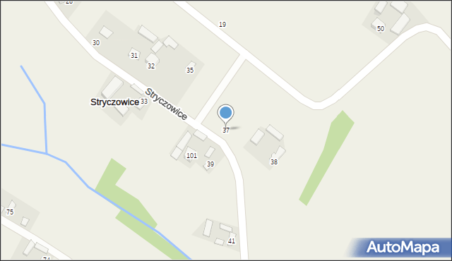 Stryczowice, Stryczowice, 37, mapa Stryczowice