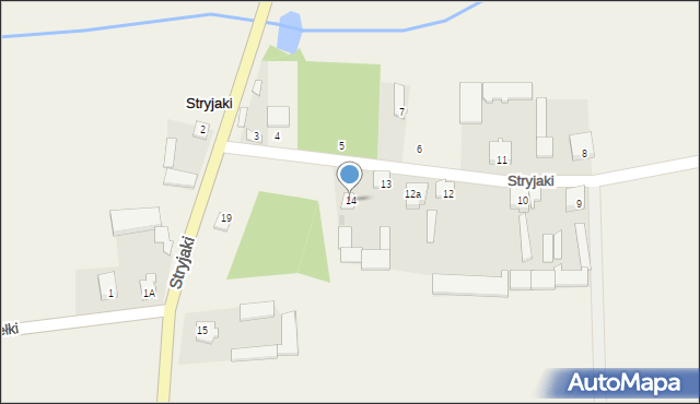 Stryjaki, Stryjaki, 14, mapa Stryjaki