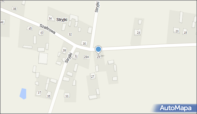 Stryjki, Stryjki, 23, mapa Stryjki