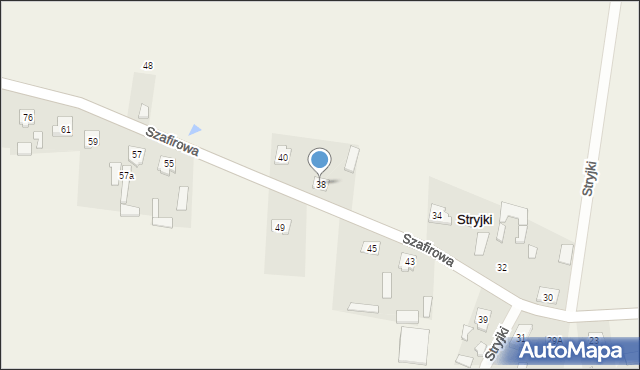 Stryjki, Stryjki, 38, mapa Stryjki