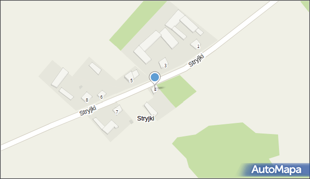 Stryjki, Stryjki, 4, mapa Stryjki