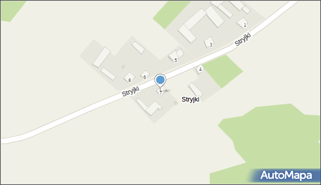 Stryjki, Stryjki, 7, mapa Stryjki