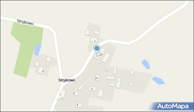 Stryjkowo, Stryjkowo, 1, mapa Stryjkowo