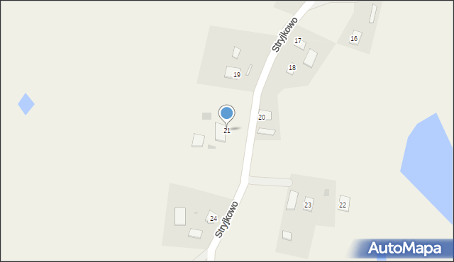 Stryjkowo, Stryjkowo, 21, mapa Stryjkowo