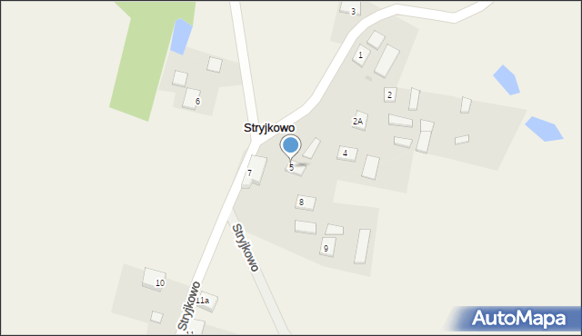 Stryjkowo, Stryjkowo, 5, mapa Stryjkowo