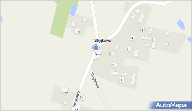 Stryjkowo, Stryjkowo, 7, mapa Stryjkowo