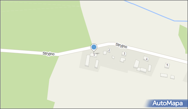 Stryjno, Stryjno, 1, mapa Stryjno