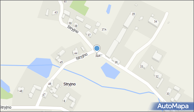 Stryjno, Stryjno, 34A, mapa Stryjno