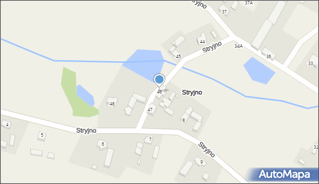 Stryjno, Stryjno, 46, mapa Stryjno