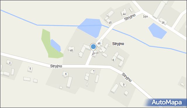 Stryjno, Stryjno, 47, mapa Stryjno