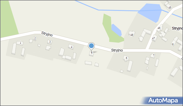 Stryjno, Stryjno, 5, mapa Stryjno