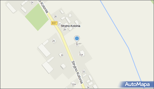 Stryjno-Kolonia, Stryjno-Kolonia, 31, mapa Stryjno-Kolonia