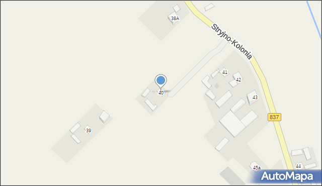 Stryjno-Kolonia, Stryjno-Kolonia, 40, mapa Stryjno-Kolonia