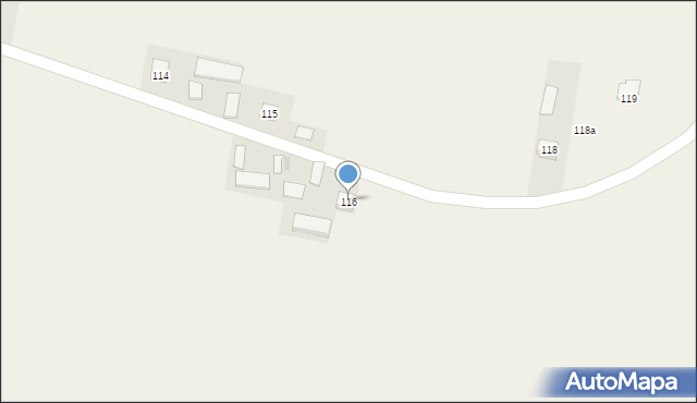 Stryjno Pierwsze, Stryjno Pierwsze, 116, mapa Stryjno Pierwsze