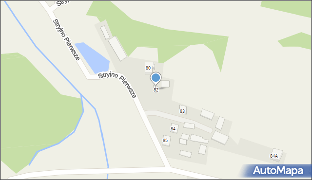 Stryjno Pierwsze, Stryjno Pierwsze, 82, mapa Stryjno Pierwsze