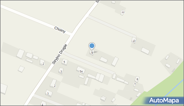 Stryjno Pierwsze, Stryjno Pierwsze, 9, mapa Stryjno Pierwsze
