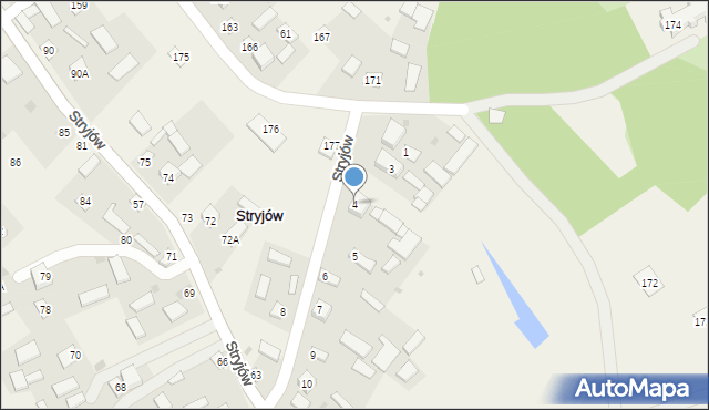 Stryjów, Stryjów, 4, mapa Stryjów