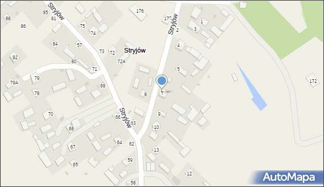 Stryjów, Stryjów, 7, mapa Stryjów