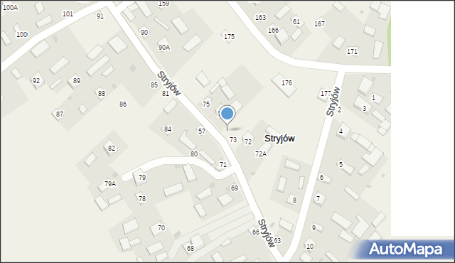 Stryjów, Stryjów, 77, mapa Stryjów