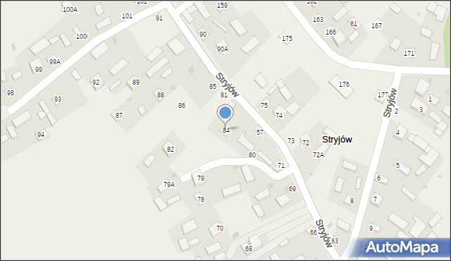 Stryjów, Stryjów, 84, mapa Stryjów