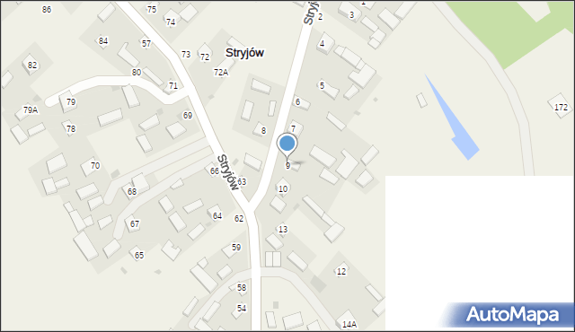 Stryjów, Stryjów, 9, mapa Stryjów