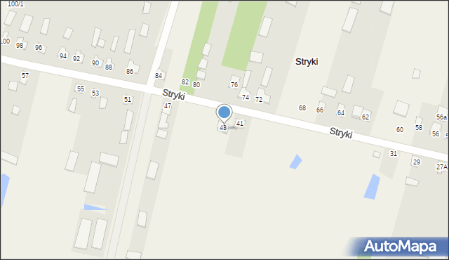 Stryki, Stryki, 45, mapa Stryki