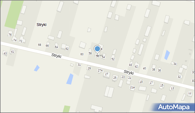 Stryki, Stryki, 56, mapa Stryki