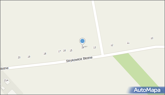 Strykowice Błotne, Strykowice Błotne, 14, mapa Strykowice Błotne