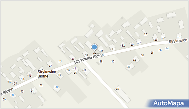 Strykowice Błotne, Strykowice Błotne, 37, mapa Strykowice Błotne