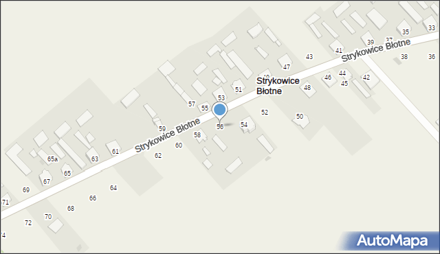 Strykowice Błotne, Strykowice Błotne, 56, mapa Strykowice Błotne