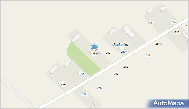Strykowice Górne, Strykowice Górne, 263, mapa Strykowice Górne