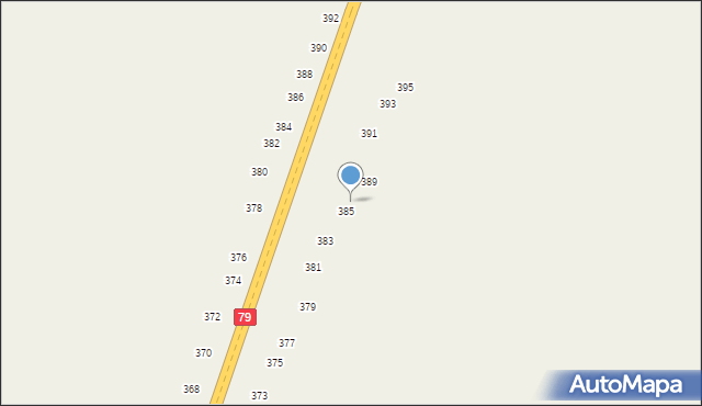 Strykowice Górne, Strykowice Górne, 387, mapa Strykowice Górne