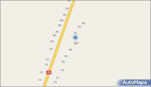 Strykowice Górne, Strykowice Górne, 389, mapa Strykowice Górne