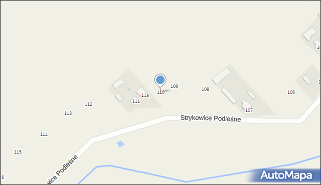 Strykowice Podleśne, Strykowice Podleśne, 110, mapa Strykowice Podleśne