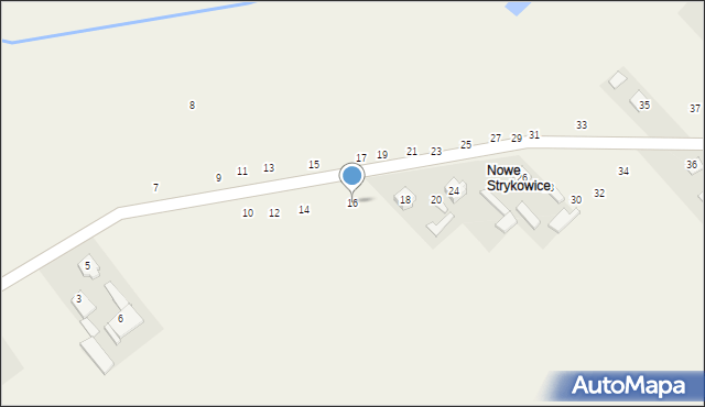 Strykowice Podleśne, Strykowice Podleśne, 16, mapa Strykowice Podleśne