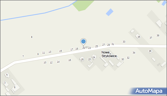 Strykowice Podleśne, Strykowice Podleśne, 21, mapa Strykowice Podleśne