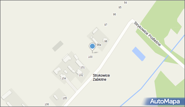 Strykowice Podleśne, Strykowice Podleśne, 99, mapa Strykowice Podleśne