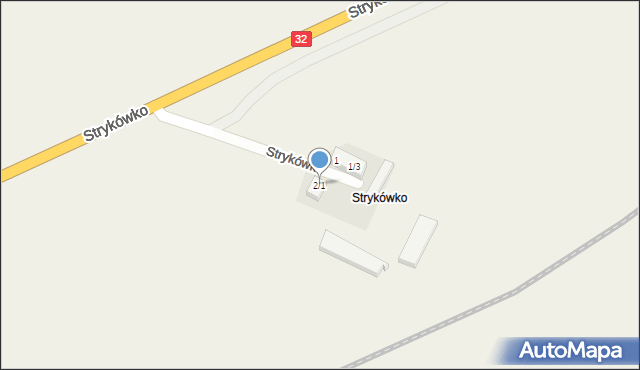 Strykówko, Strykówko, 2/1, mapa Strykówko