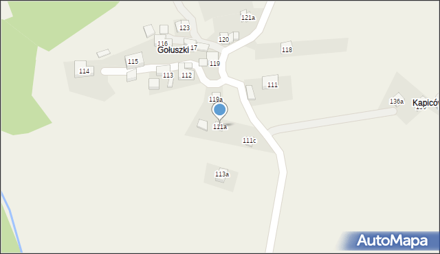 Stryszawa, Stryszawa, 111a, mapa Stryszawa