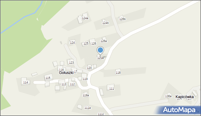 Stryszawa, Stryszawa, 121a, mapa Stryszawa